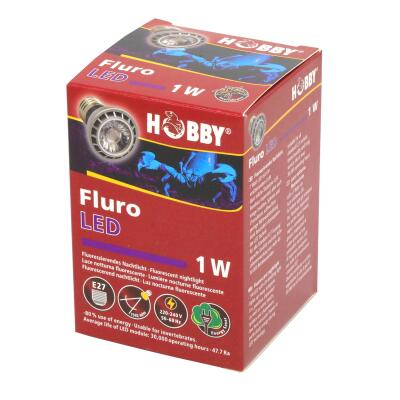 Ультрафиолетовая лампа LED для террариумов Hobby Fluro LED 1 W (37600)