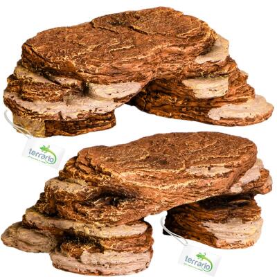 Декорація криївка Terrario Mountain Shelf S 13x21x6см (22147)