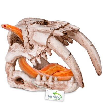 Декорація череп тигра Terrario Sabertooth Skull 13x8,5x11см (15911)