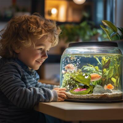 Декорація весела жаба Kruger Meier Froggy Bubble 11x8x5см (1185)