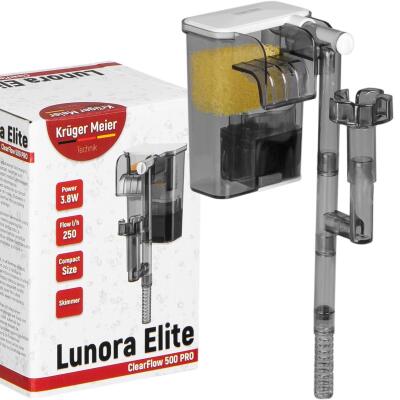 Каскадный фильтр Kruger Meier Lunora Elite 500 со скиммером для аквариумов 15-35 литров