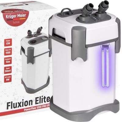 Зовнішній фільтр Kruger Meier Fluxion Elite 1200 UVC PRO для акваріумів 100-250 літрів