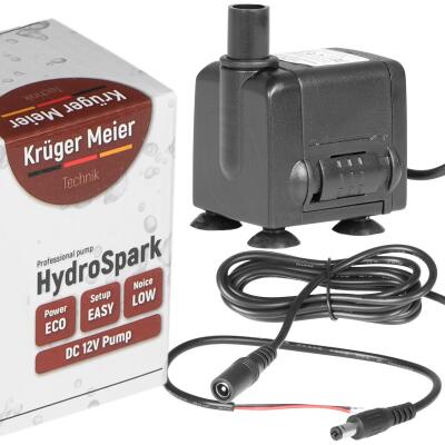 Помпа подъемная Kruger Meier HydroSpark 650 - мини насос 12V, 450 л/ч