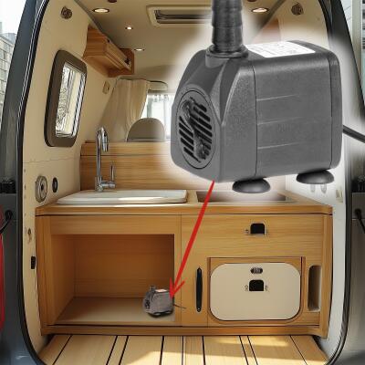 Помпа подъемная Kruger Meier HydroSpark 1250 - мини насос 12V, 1000 л/ч