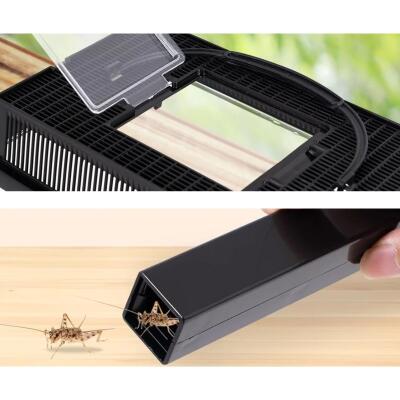 Контейнер для сверчков Repti-Zoo Crickets Keeper, с трубками для кормления, вентиляцией и мисками, 19×11×15 см