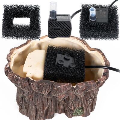 Декоративный фильтр-водопад Repti-Zoo Turtle Filter Tree (GLB10) в форме корня для амфибий и террариумов до 70 литров