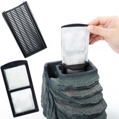 Декоративный фильтр-водопад Repti-Zoo Turtle Filter Rock GLB09 в форме скалы для черепах, крабов и амфибий (350 л/ч, до 90 литров)