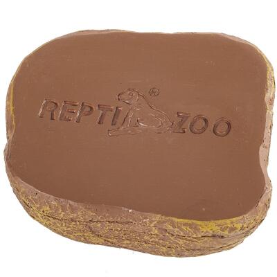 Миска магнитная для живого корма Repti-Zoo Magnetic Food Dish 9×7×4 см (ERB45) с имитацией скалы для террариумов