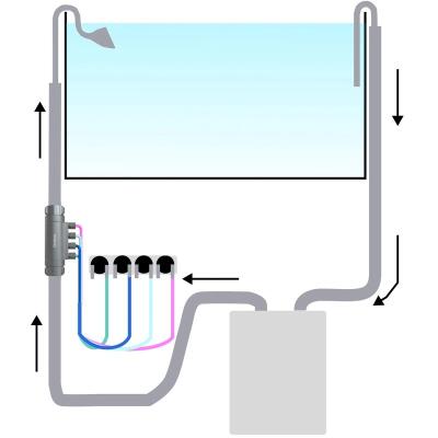 Адаптер для автоматической дозировки удобрений Chihiros Dosing Flow Adapter 12/16 мм для внешнего фильтра