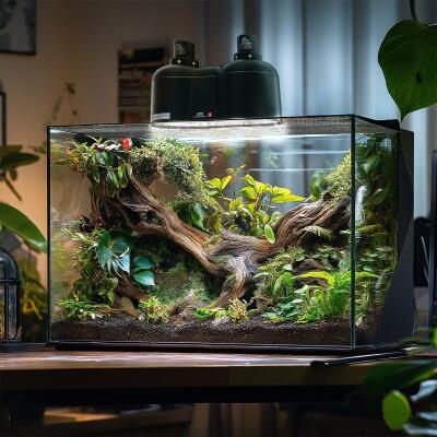 Светильник сдвоенный Terrario SunFusion Duo с двумя керамическими патронами E27, 2 x 150Вт