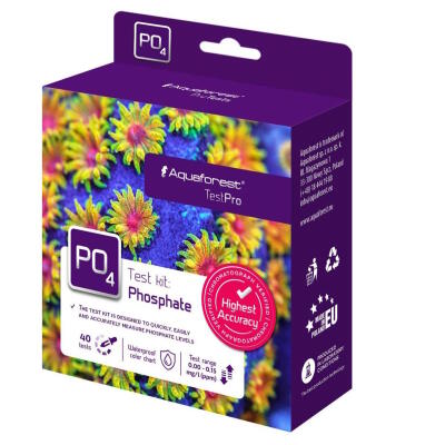 Тест на фосфаты Aquaforest Phosphate Test Kit для морского аквариума, до 40 тестов