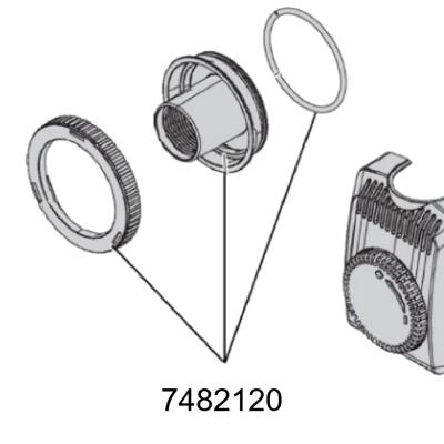 Кришка насосу з ущільнювачем для Eheim compactON 2100 / PLAY2500 (7482120)