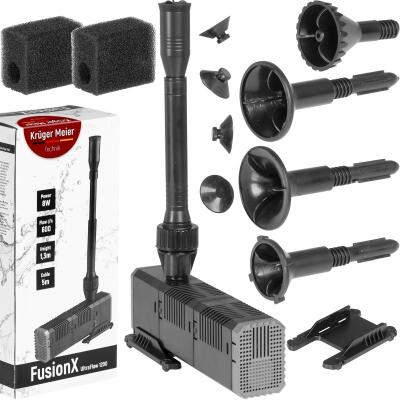 Насос-фонтан з подвійним фільтром Kruger Meier FusionX 1200 для декоративного ставка 3-в-1 (600 л/г)