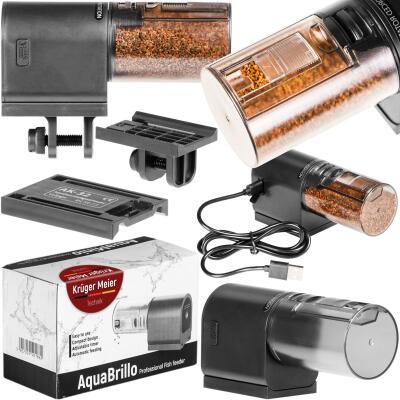 Автоматическая кормушка для рыб Kruger Meier AquaBrillo 90 с аккумулятором и тремя режимами кормления