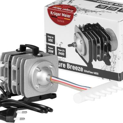 Компресор Kruger Meier OxyPure Breeze 4800 для ставка 2400 л/год з розподільником на 6 виходів
