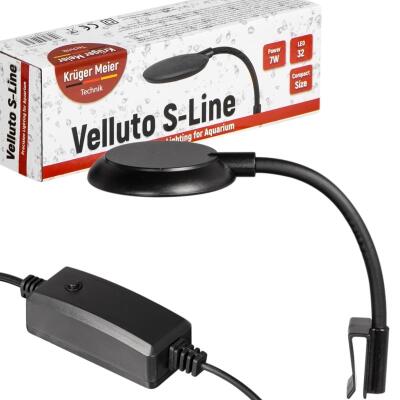 Светильник LED Kruger Meier Velluto S-Line Black 7W для аквариумов 10-40 литров и растений