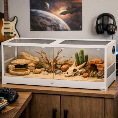 Тераріум Repti-Zoo 120x45x45см для рептилій, амфібій, гризунів та черепах (RK0222UW)