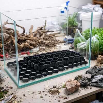 Решітка під ґрунт Kruger Meier Hardscape Grid 60x40 см для захисту дна акваріум