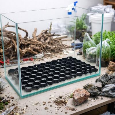 Решітка під ґрунт Kruger Meier Hardscape Grid 60x40 см для захисту дна акваріум