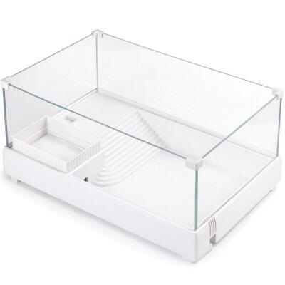 Тераріум-акваріум для черепахи Kruger Meier Turtle Shell Garden 39x27x17 см з островом і гідропонним контейнером