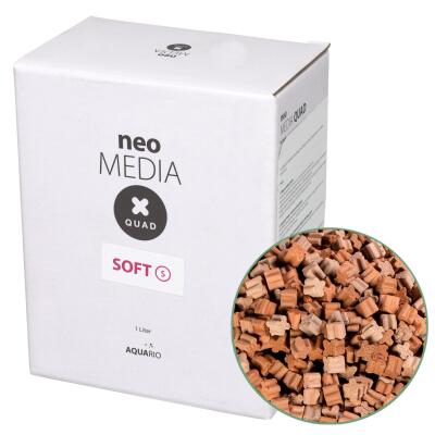 Наполнитель для биофильтрации с понижением pH Neo Media Soft S Premium Quad 1 л