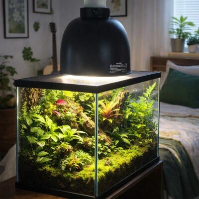 Светильник глубокий рефлекторный Terrario LUNOONE 2.0 E27 100W для локального обогрева террариумов