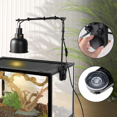 Тримач для ламп Repti-Zoo Dual Light Bracket LH023D подвійний кронштейн для тераріуму 360°