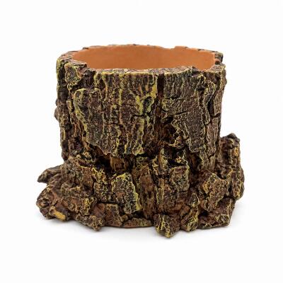 Декорація Hobby Forest Stump 14×12,5×10 см - декоративний пень, поїлка для тераріуму (40848)