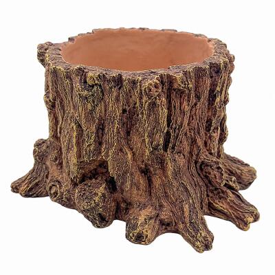 Декорація Hobby Wildwood Stump 15×14,5×9 см - декоративний пень, поїлка, горщик для тераріуму (40849)