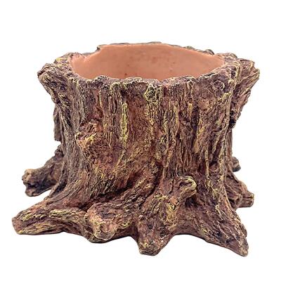Декорація Hobby Wildwood Stump 15×14,5×9 см - декоративний пень, поїлка, горщик для тераріуму (40849)