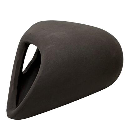 Декорація Hobby Wave Cave 1 dark 12×12×5,5 см - керамічне укриття для риб і креветок в акваріумі (41654)
