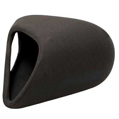 Декорація Hobby Wave Cave 2 dark 17x16x8,5 см - керамічне укриття для риб і креветок в акваріумі (41656)