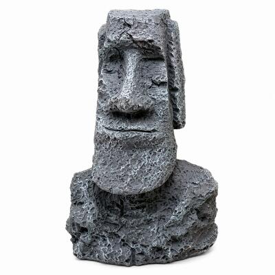 Декорація Hobby Moai Ora 1 12,5×11,5×17,5 см - статуя Моаї з укриттям для акваріума і тераріуму (41716)