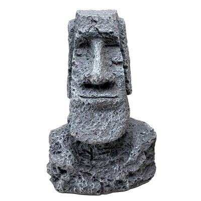 Декорація Hobby Moai Ora 1 12,5×11,5×17,5 см - статуя Моаї з укриттям для акваріума і тераріуму (41716)