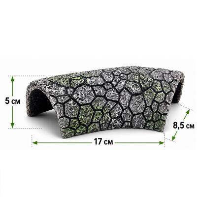Декорація Hobby Cracked Rock Cave 1 17x8,5x5см для акваріума і тераріуму (41792)