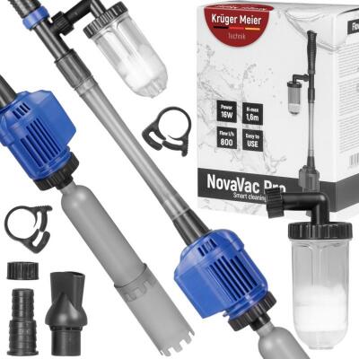 Сифон для акваріума Kruger Meier NovaVac Pro 4-in-1, 16 Вт, 800 л/год