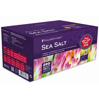 Сіль для морського акваріуму Aquaforest Sea Salt 25 кг для риб і м'яких коралів