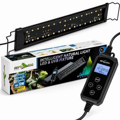 Світильник LED UVB Repti-Zoo Natural Light LED UVB 12W 43-54 см для тераріуму з контролером