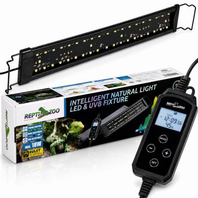 Світильник LED UVB Repti-Zoo Natural Light LED UVB 18W 56-64 см для тераріуму з контролером 