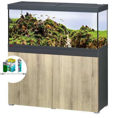 Акваріумний комплект Eheim vivaline LED 240 1x16.3W (LED) anthracite/wood з тумбою (0613065)