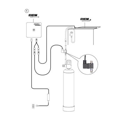 Электроклапан Eheim CO2 magnetic valve powerLED+ 24в. (6064380)
