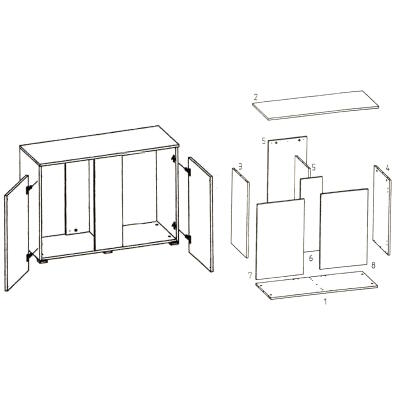 Акваріумна тумба Eheim vivaline LED 240 121x41x71см біла (0250033)