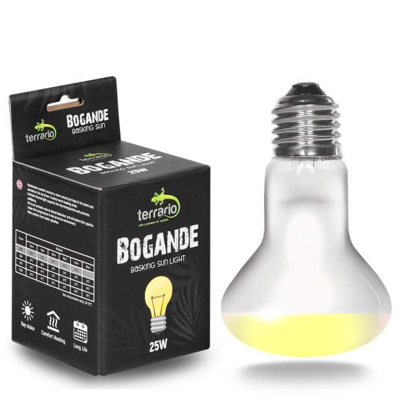 Лампа точкового нагріву Terrario Bogande Basking Sun Light 25w з UVA-променями для рептилій і тераріумів