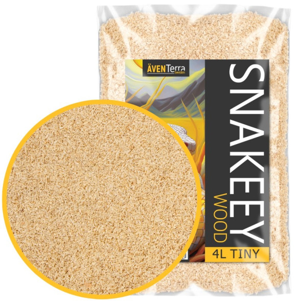Натуральна деревна підстилка Aventerra Sweden SNAKEEY Wood Tiny 4 л для гризунів і змій