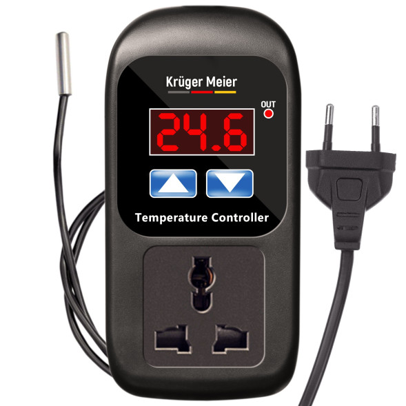 Цифровий термостат Kruger Meier Carbonne 1500Вт. для тераріуму
