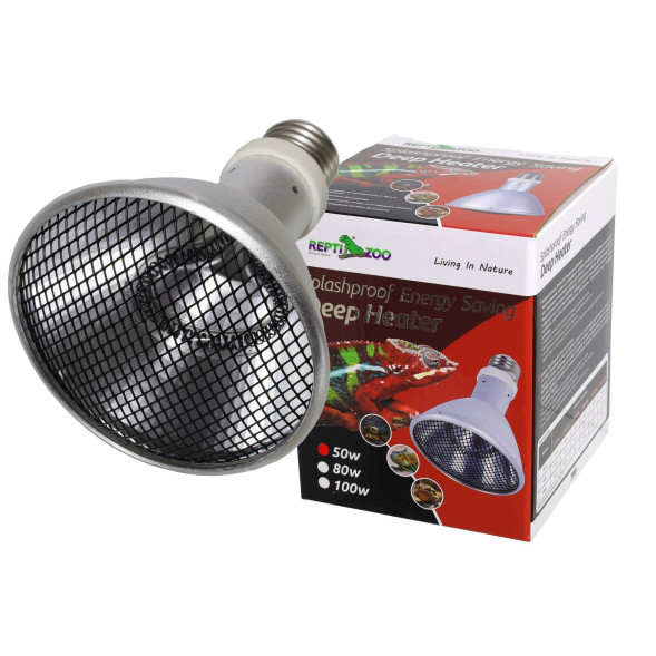 Випромінювач тепла Repti-Zoo Deep Heater 50W інфрачервоний обігрівач для тераріуму (PAR95050) 