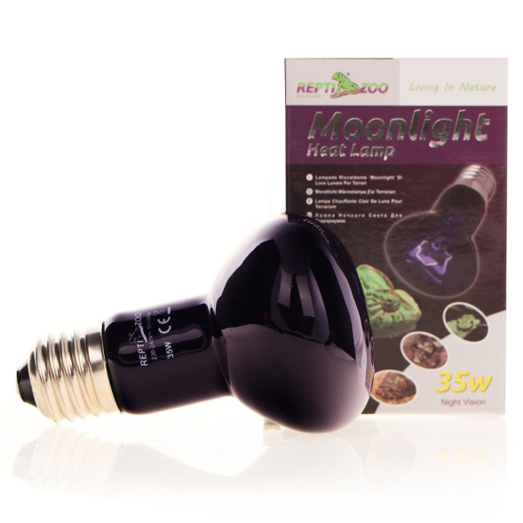 Нічна лампа з підігрівом Repti-Zoo Moonlight Heat 35W для рептилій та амфібій без UVA (D63035)
