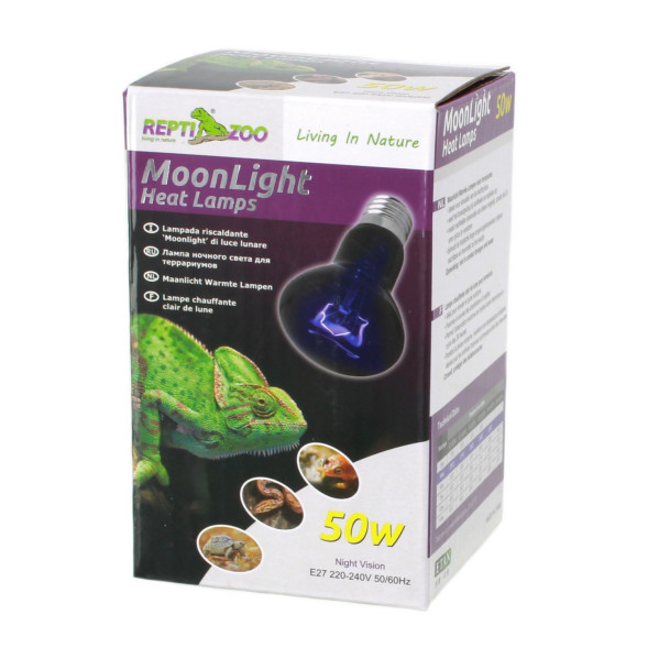 Нічна лампа з підігрівом Repti-Zoo Moonlight Heat 50W для рептилій та амфібій без UVA (D63050)